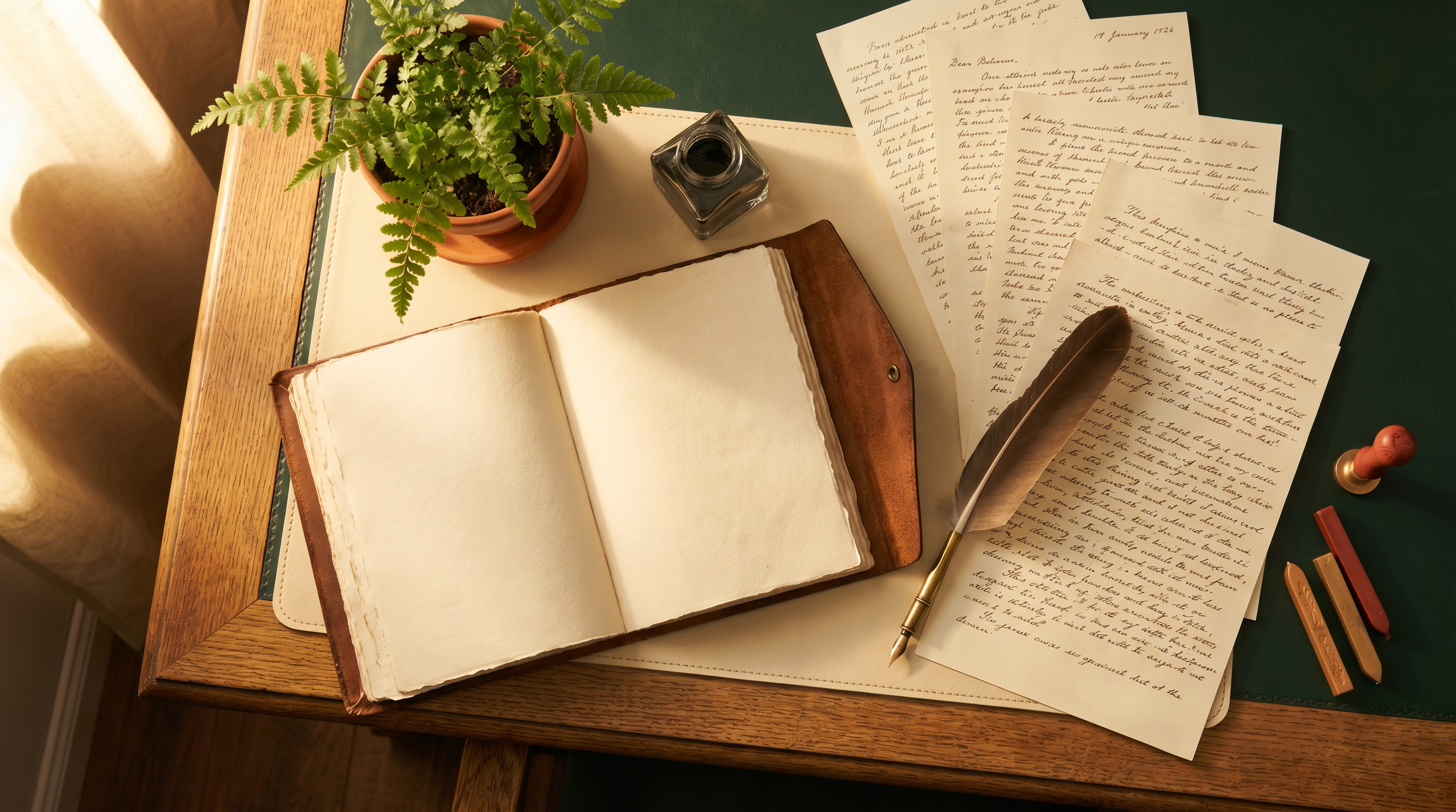 Author's writing desk
